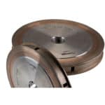 Trapezoidal Wheel CNC for Laminated Glass Sizes 100Ø Water - 6.8mm - slots-holes - medium